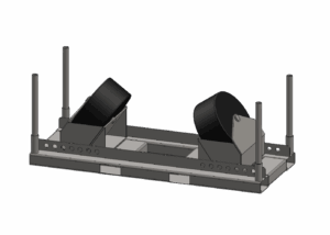 Pipe rollers dia 2000mm heavy duty 10 tons
